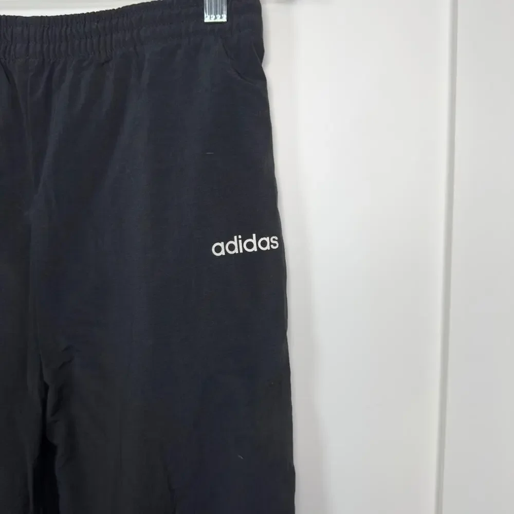 Adidas Men’s Vintage Nylon Sports Pant Trousers Black Size Small
